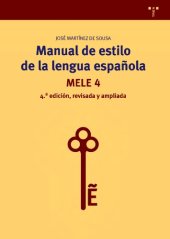 book Manual de Estilo de la Lengua Española (MELE 4)