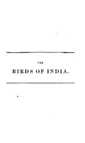 book The Birds of India - Volume 1