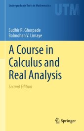 book A Course in Calculus and Real Analysis