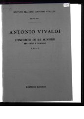 book Concerto in re minore. T. 251
