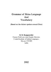 book Grammar of Shina Language And Vocabulary (Based on the dialect spoken around Dras)