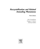 book Recrystallization and Related Annealing Phenomena