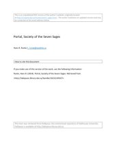 book Portal, Society of the Seven Sages