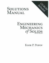 book Solution Manual Mechanics of Materials SI Version Solutions and Problems by Egor P. Popov