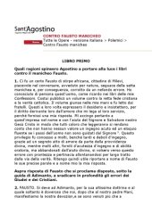 book Contro Fausto manicheo