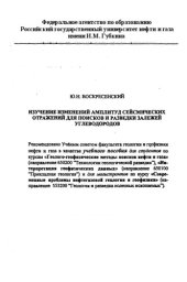 book Изучение изменений амплитуд сейсмических отражений для поисков и разведки залежей углеводородов