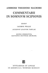 book Ambrosii Theodosii Macrobii Commentarii in somnium Scipionis