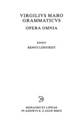 book Virgilius Maro Grammaticus, Opera omnia