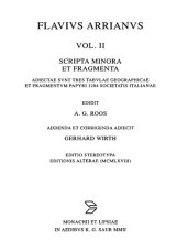 book Flavius Arrianus, Scripta, Vol. II Scripta minora et fragmenta