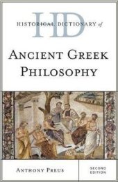 book Historical Dictionary of Ancient Greek Philosophy