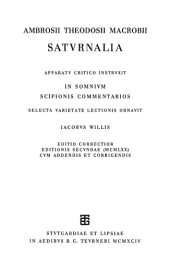 book Ambrosii Theodosii Macrobii Saturnalia