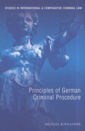 book Principles of German Criminal Procedure