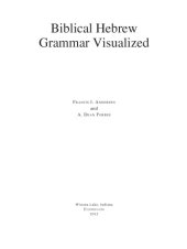 book Biblical Hebrew Grammar visualized