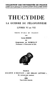 book Thucydide: La Guerre du Péloponnèse. Tome IV: Livres VI-VII