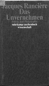 book Das Unvernehmen : Politik und Philosophie