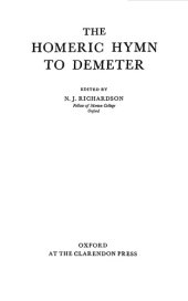 book The Homeric Hymn to Demeter