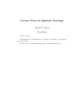 book Lecture Notes in Algebraic Topology