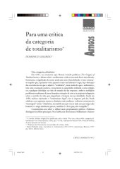 book Para uma crítica da categoria de totalitarismo