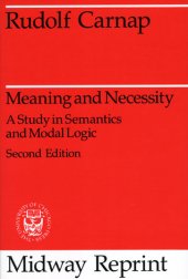 book Meaning and Necessity: A Study in Semantics and Modal Logic