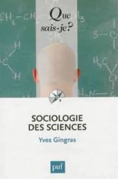 book Sociologie des sciences