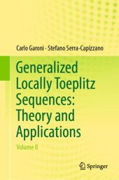 book Generalized Locally Toeplitz Sequences: Theory and Applications: Volume II