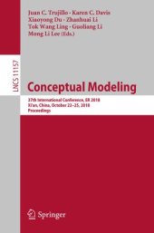 book Conceptual Modeling: 37th International Conference, ER 2018, Xi'an, China, October 22–25, 2018, Proceedings