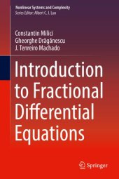 book Introduction to Fractional Differential Equations