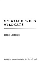 book My Wilderness Wildcats