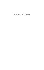 book Kronstadt 1921