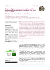 book Elephant Elephas maximus Linnaeus (Proboscidea: Elephantidae) migration paths in the Nilgiri Hills, India in the late 1970s