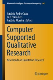 book Computer Supported Qualitative Research: New Trends on Qualitative Research