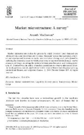 book Market Microstructure-A Survey