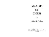 book Maxims of Chess