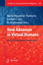 book New Advances in Virtual Humans: Artificial Intelligence Environment