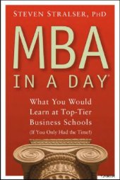 book MBA in A Day - What You Would Learn At Top-Tier Business Schools