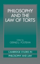 book Philosophy law of torts