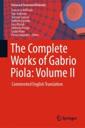 book The Complete Works of Gabrio Piola: Volume II: Commented English Translation