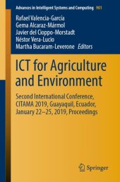 book ICT for Agriculture and Environment: Second International Conference, CITAMA 2019, Guayaquil, Ecuador, January 22-25, 2019, Proceedings