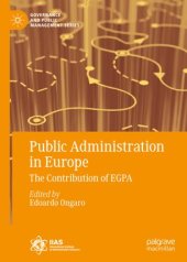 book Public Administration in Europe: The Contribution of EGPA