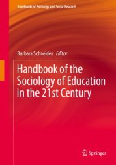 book Handbook of the Sociology of Education in the 21st Century