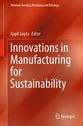 book Innovations in Manufacturing for Sustainability