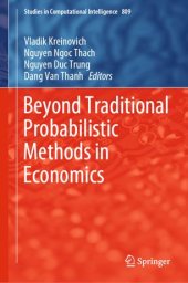 book Beyond Traditional Probabilistic Methods in Economics