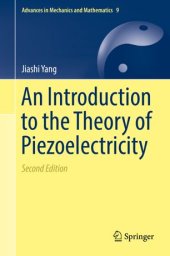 book An Introduction to the Theory of Piezoelectricity