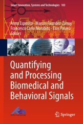 book Quantifying and Processing Biomedical and Behavioral Signals