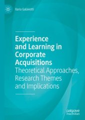 book Experience and Learning in Corporate Acquisitions: Theoretical Approaches, Research Themes and Implications