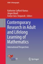 book Contemporary Research in Adult and Lifelong Learning of Mathematics: International Perspectives