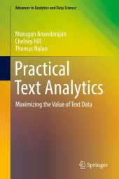 book Practical Text Analytics: Maximizing the Value of Text Data