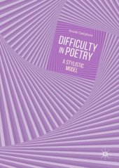 book Difficulty in Poetry: A Stylistic Model