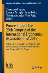 book Proceedings of the 20th Congress of the International Ergonomics Association (IEA 2018)