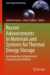 book Recent Advancements in Materials and Systems for Thermal Energy Storage: An Introduction to Experimental Characterization Methods